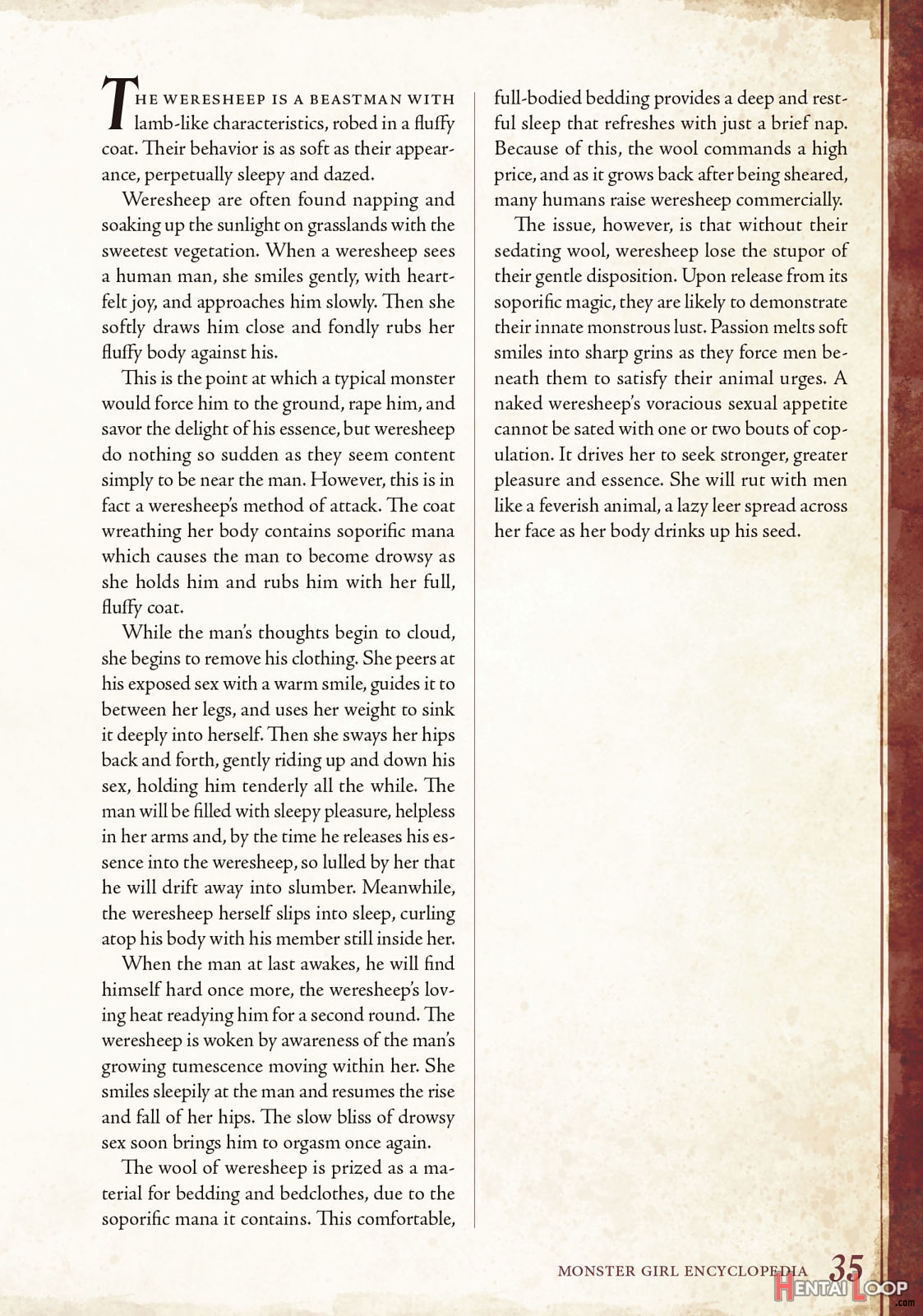 Monster Girl Encyclopedia Vol. 1 page 36