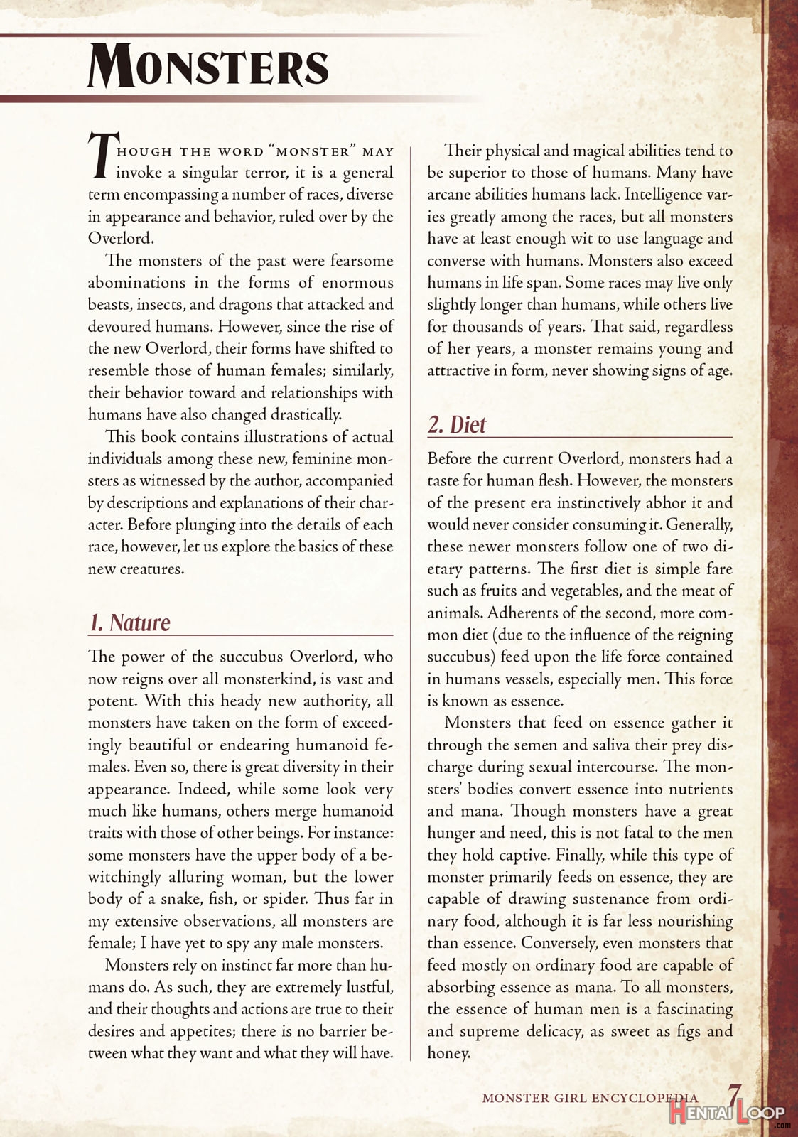 Monster Girl Encyclopedia Vol. 1 page 8