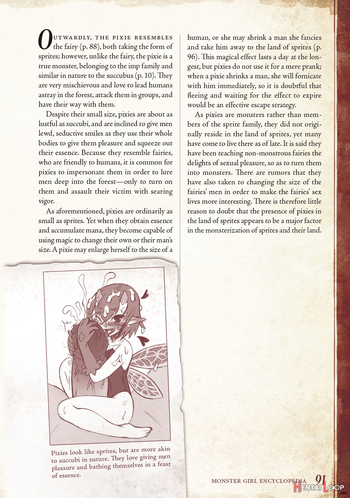 Monster Girl Encyclopedia Vol. 1 page 92