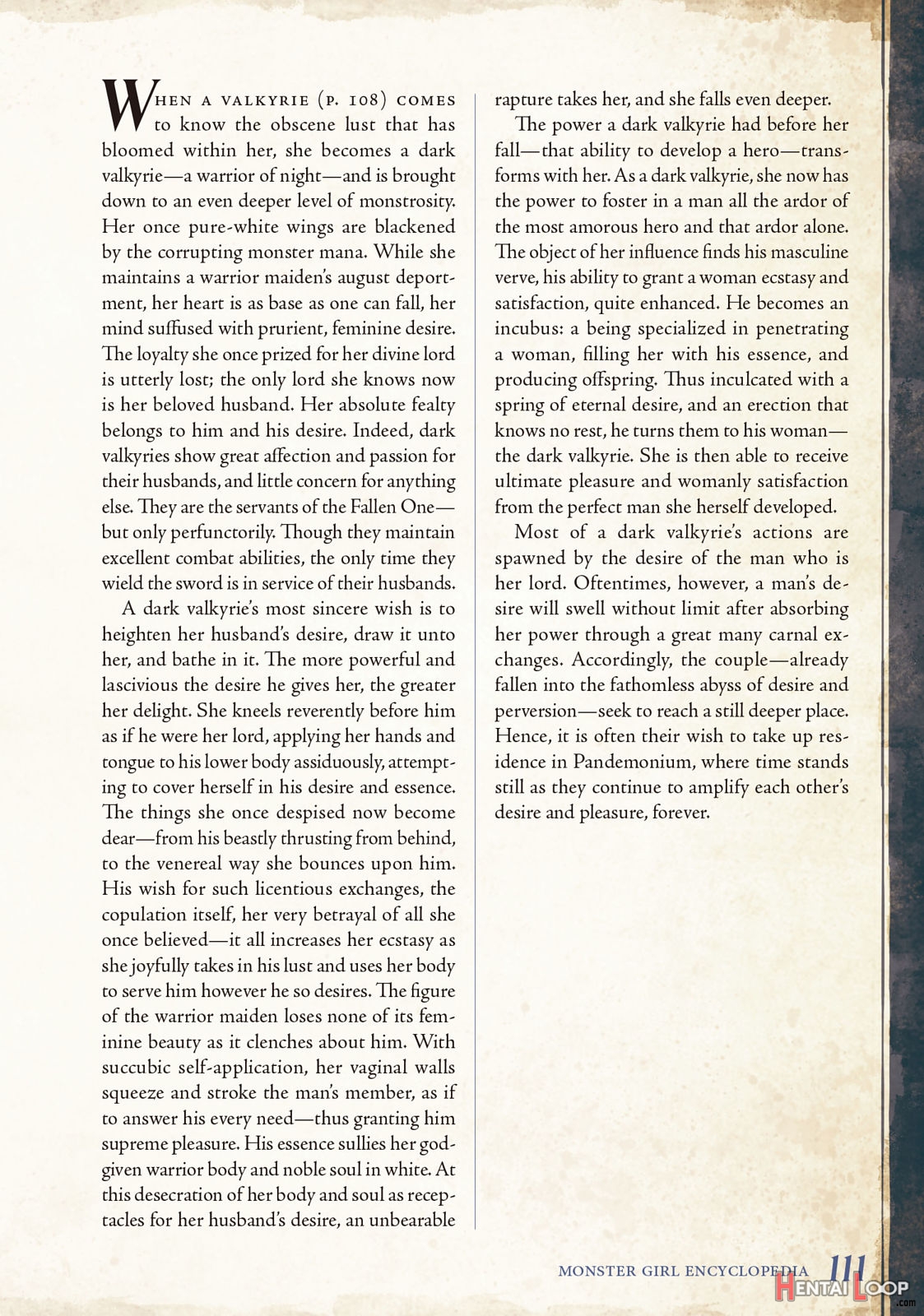 Monster Girl Encyclopedia Vol. 2 page 112