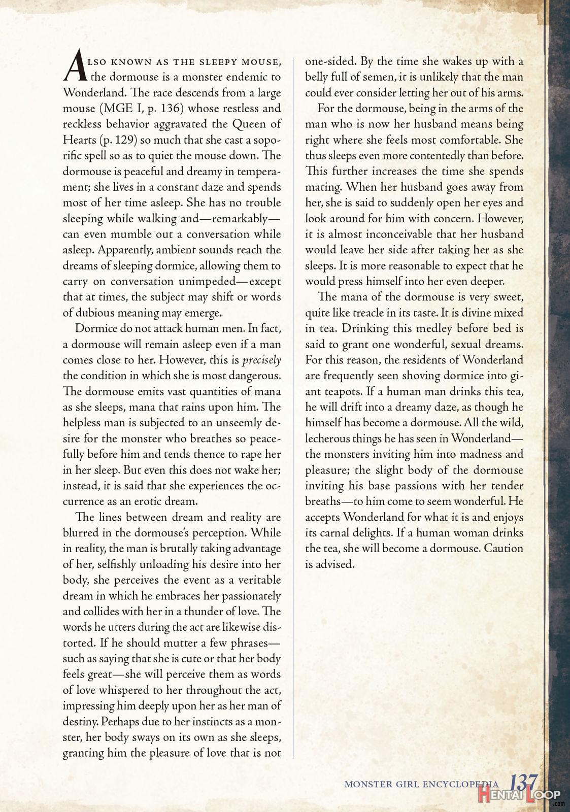 Monster Girl Encyclopedia Vol. 2 page 138