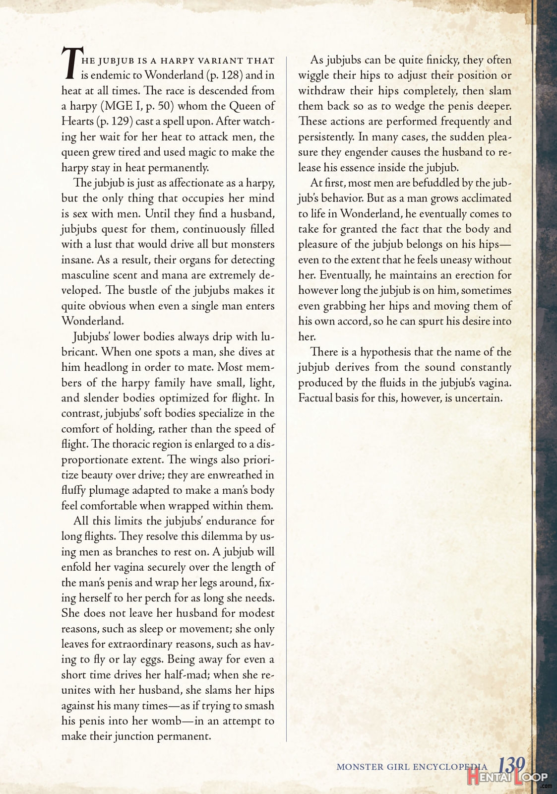 Monster Girl Encyclopedia Vol. 2 page 140