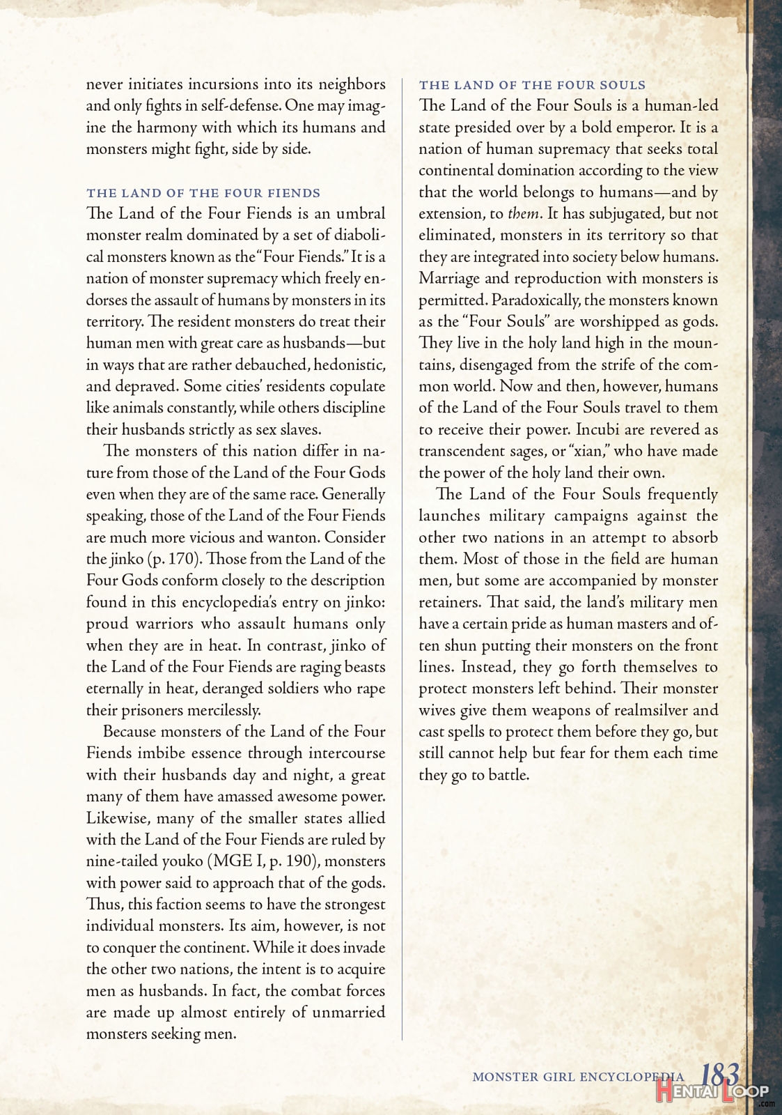 Monster Girl Encyclopedia Vol. 2 page 184