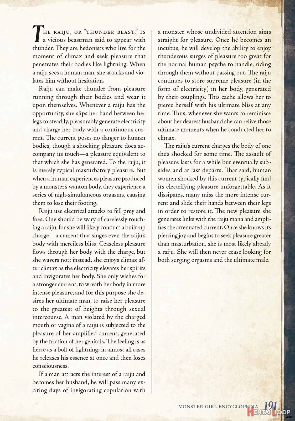 Monster Girl Encyclopedia Vol. 2 page 192