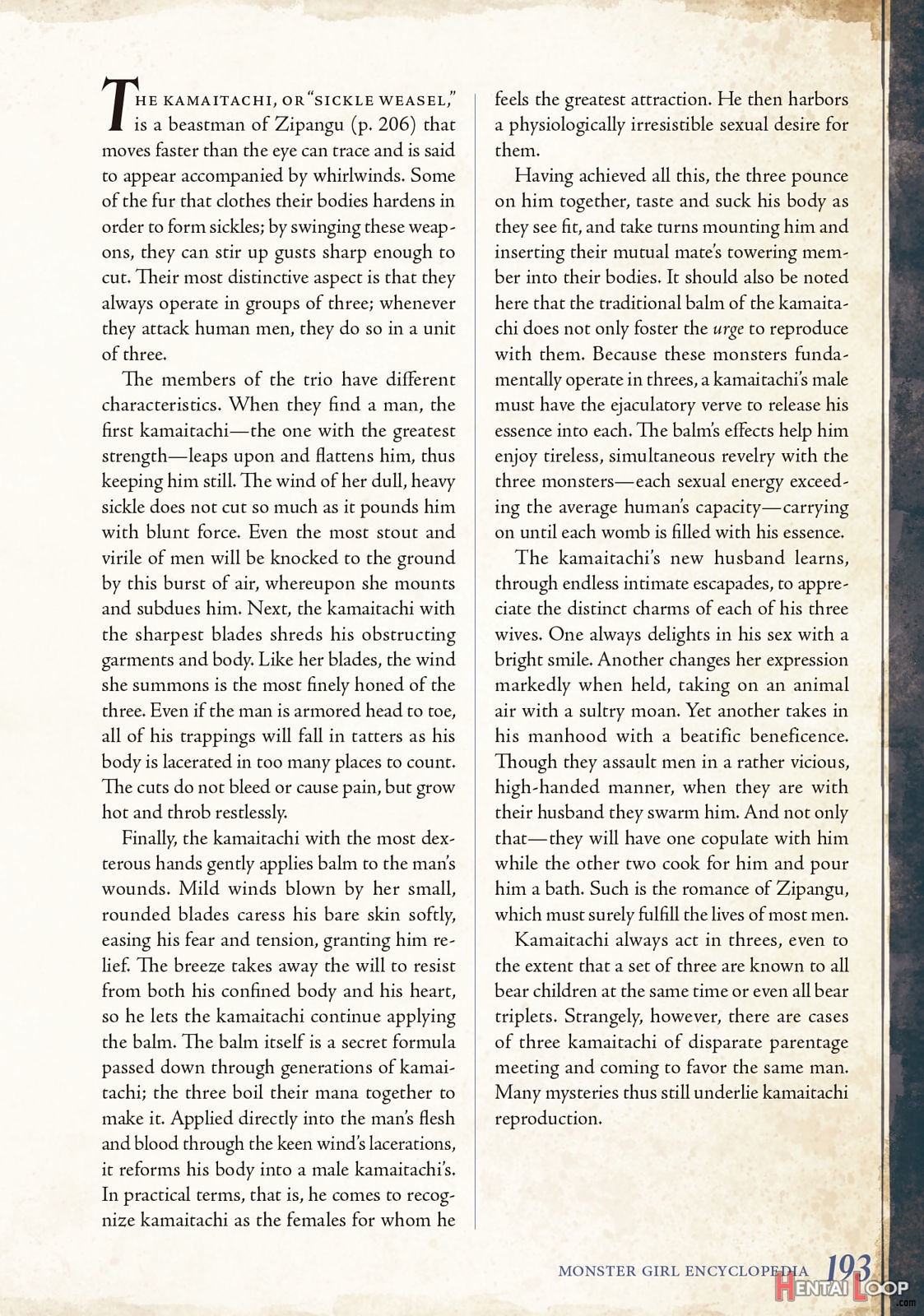 Monster Girl Encyclopedia Vol. 2 page 194