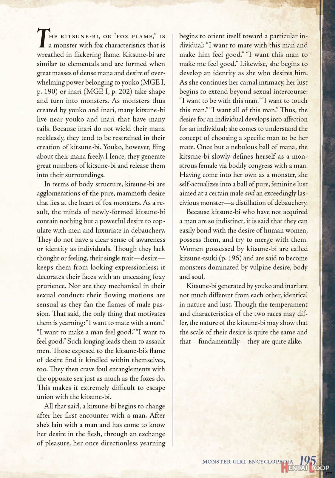 Monster Girl Encyclopedia Vol. 2 page 196