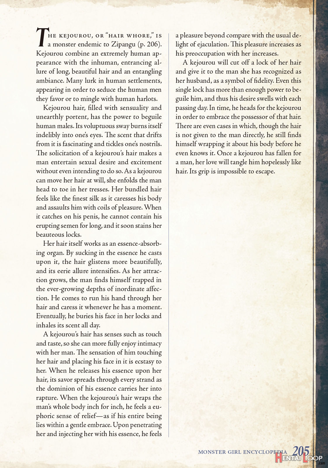 Monster Girl Encyclopedia Vol. 2 page 206