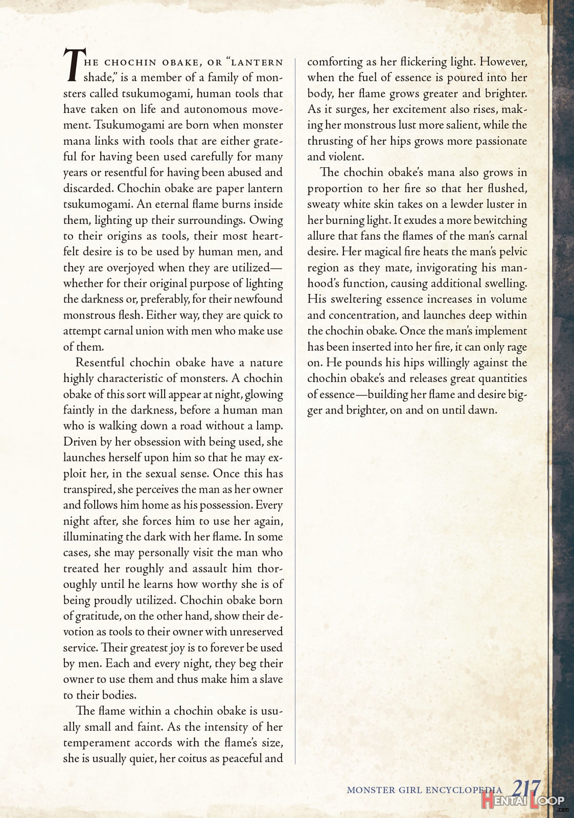 Monster Girl Encyclopedia Vol. 2 page 218