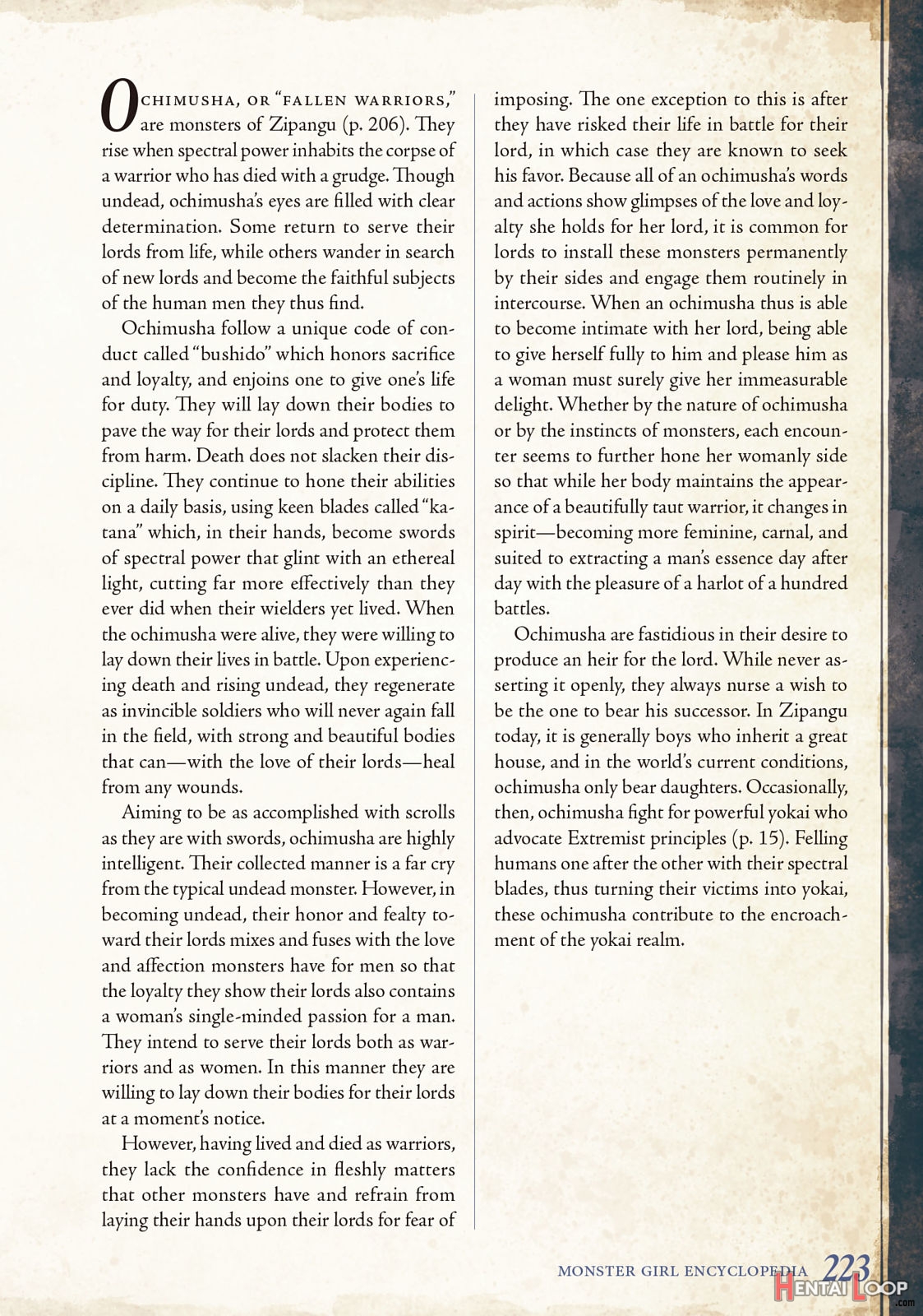 Monster Girl Encyclopedia Vol. 2 page 224