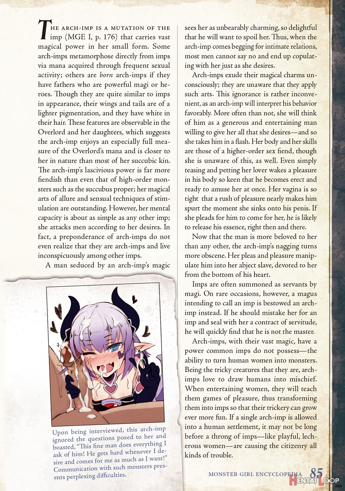 Monster Girl Encyclopedia Vol. 2 page 86