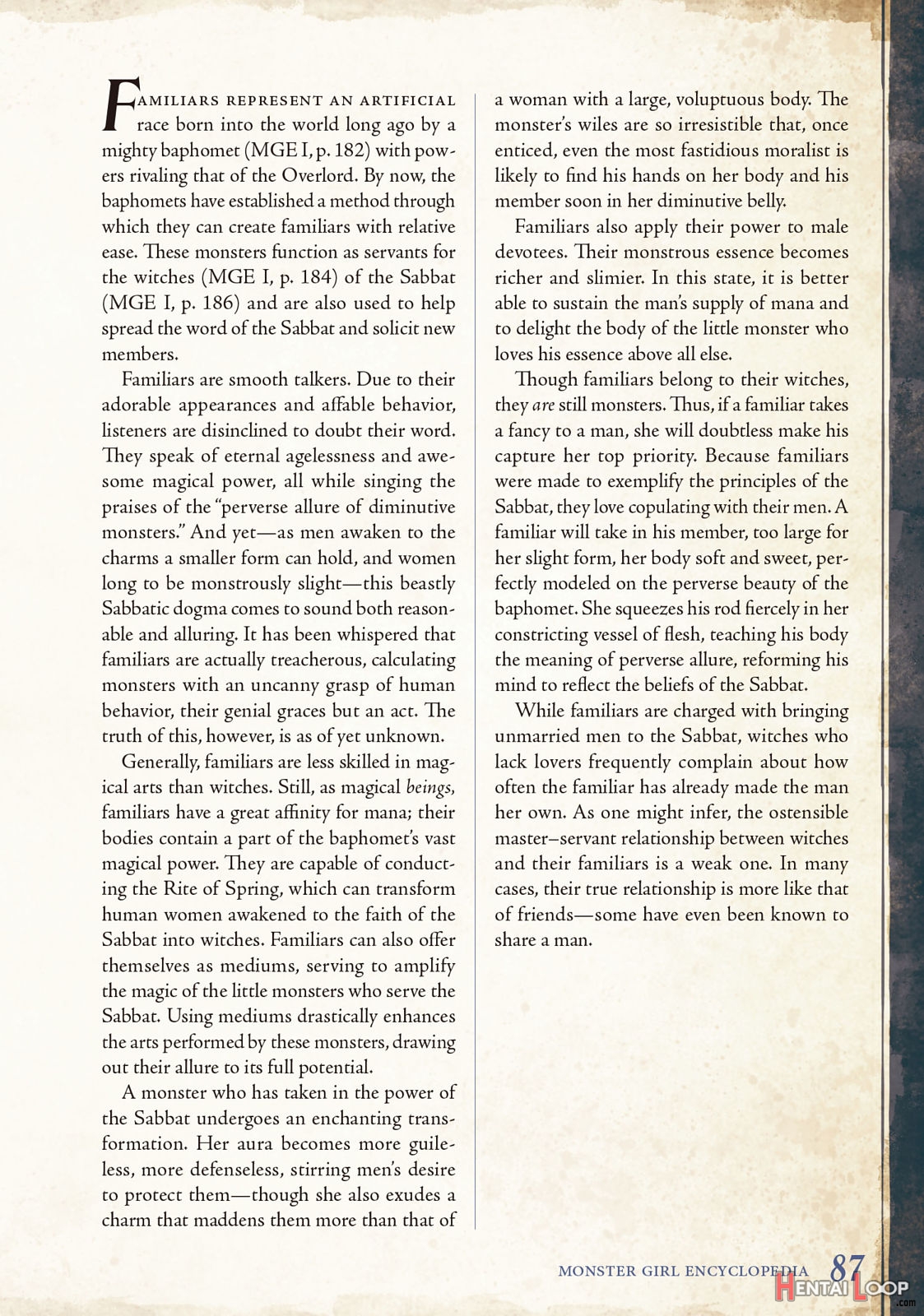 Monster Girl Encyclopedia Vol. 2 page 88