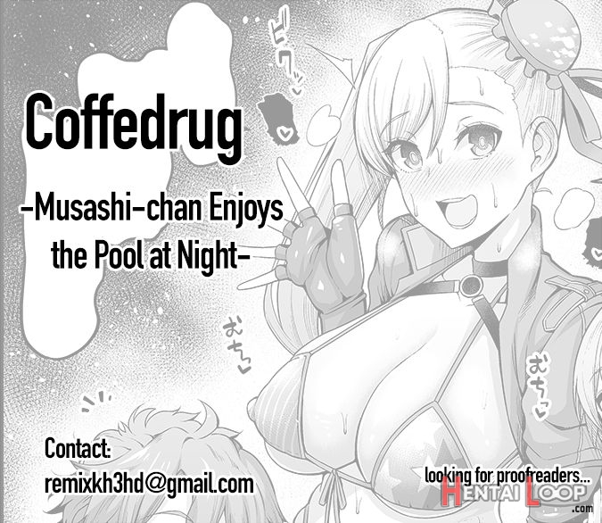 Musashi-chan Enjoys The Pool At Night page 5