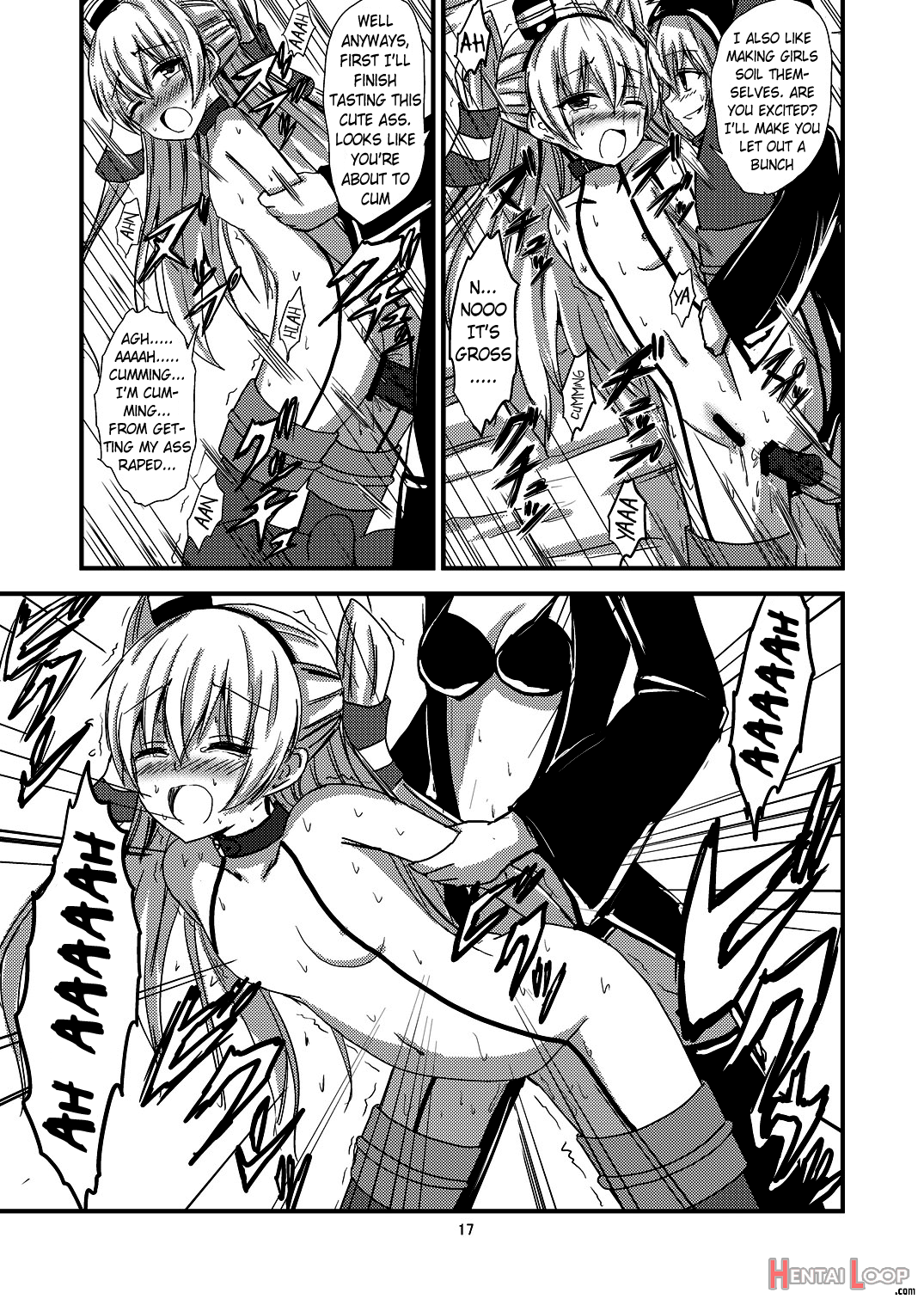 Ndard Carrier Wo-class's Amatsukaze Yuri Slave Training ~threesome Training~ page 18