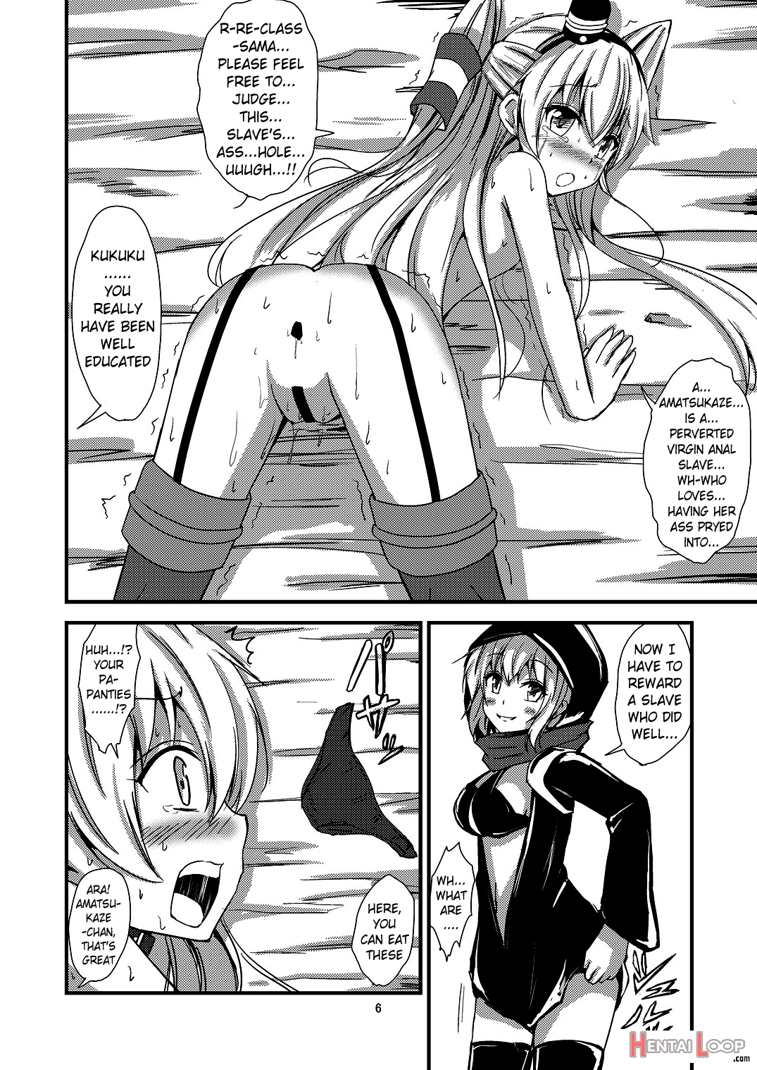 Ndard Carrier Wo-class's Amatsukaze Yuri Slave Training ~threesome Training~ page 7