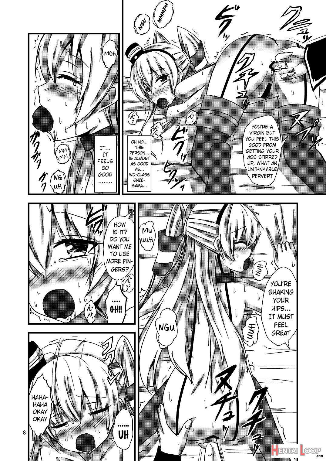 Ndard Carrier Wo-class's Amatsukaze Yuri Slave Training ~threesome Training~ page 9