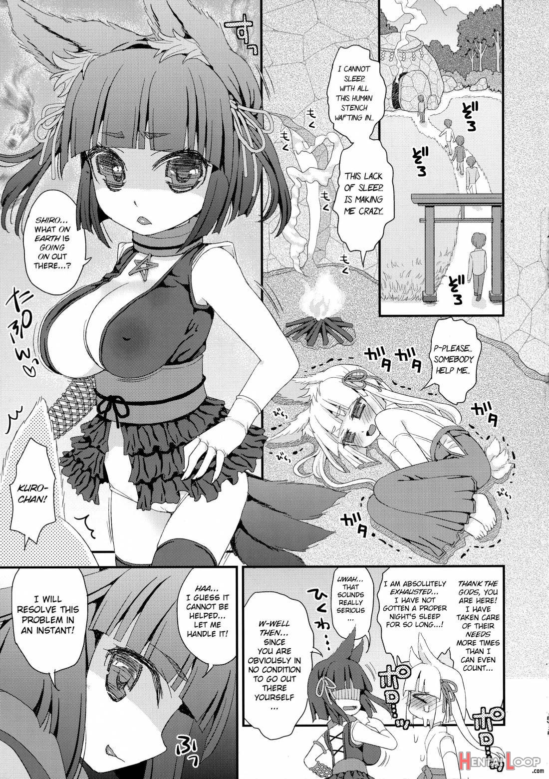 Noja Loli Babaa Kitsune-sama Loli Kyonyuu Kuro page 4