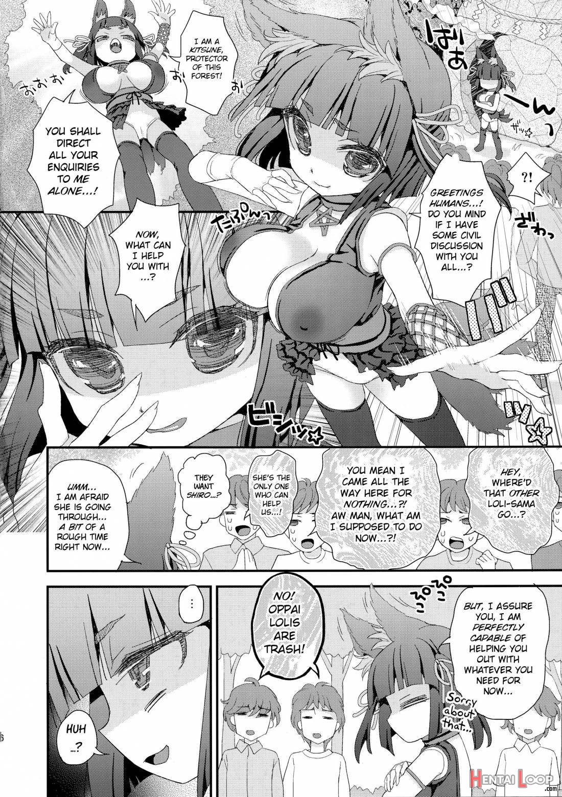 Noja Loli Babaa Kitsune-sama Loli Kyonyuu Kuro page 5