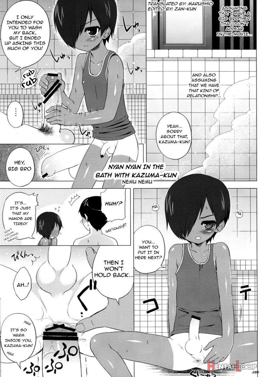 Nyan Nyan In The Bath With Kazuma-kun page 2
