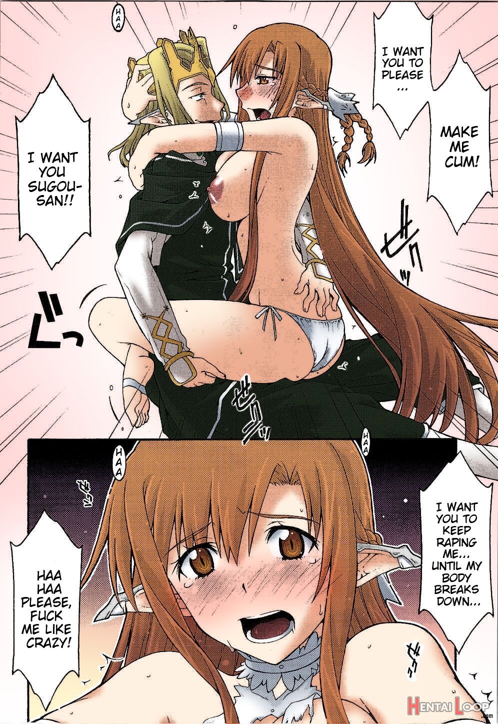 Ochiru -asuna- – Colorized page 35