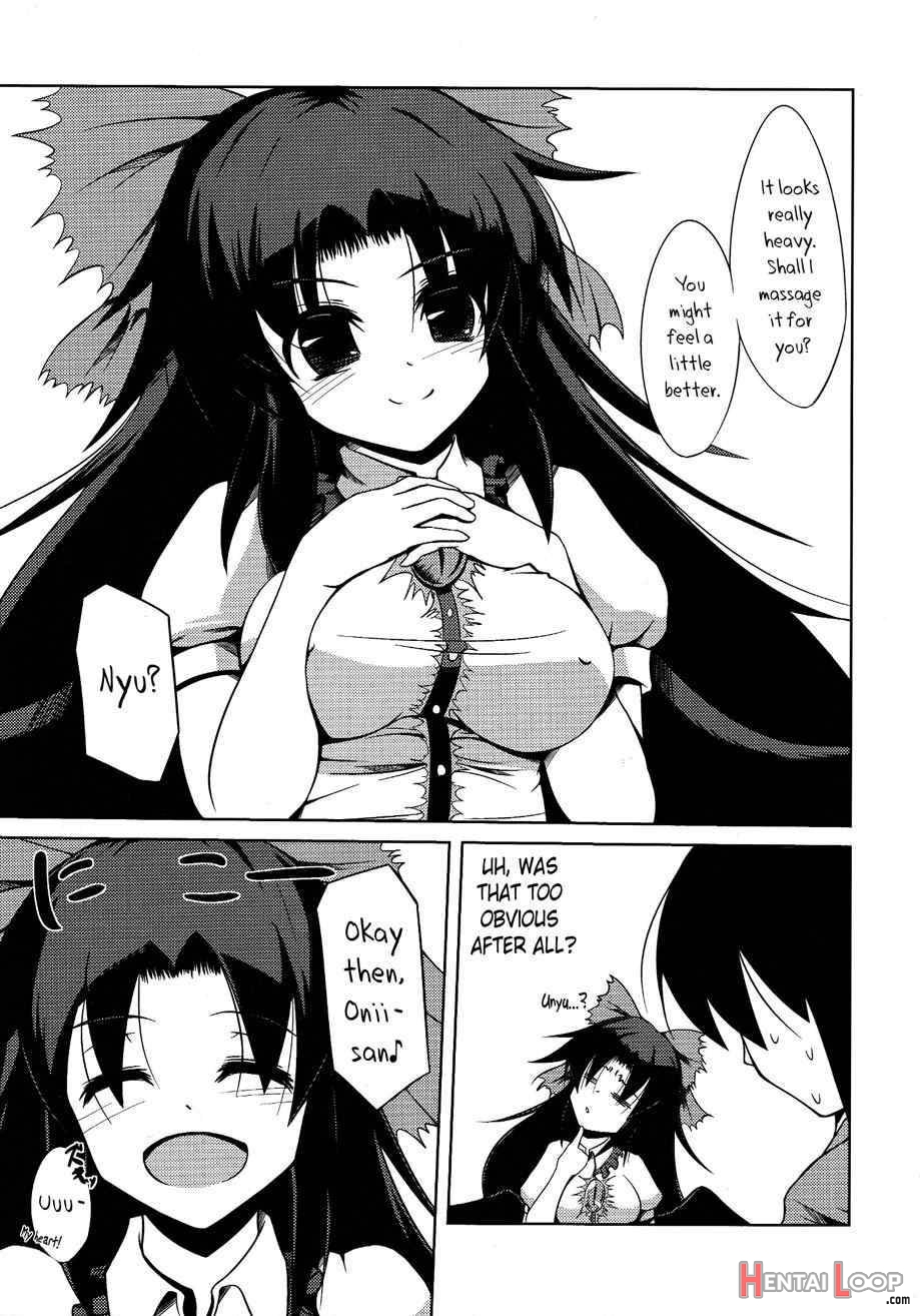 Okuu-chan No Oppai Wo Funifuni Hon page 4