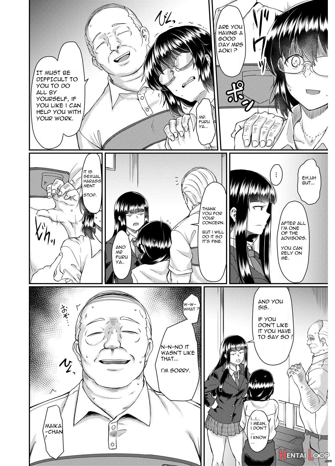 Old Teacher Fuck Aoki's Sisters page 5