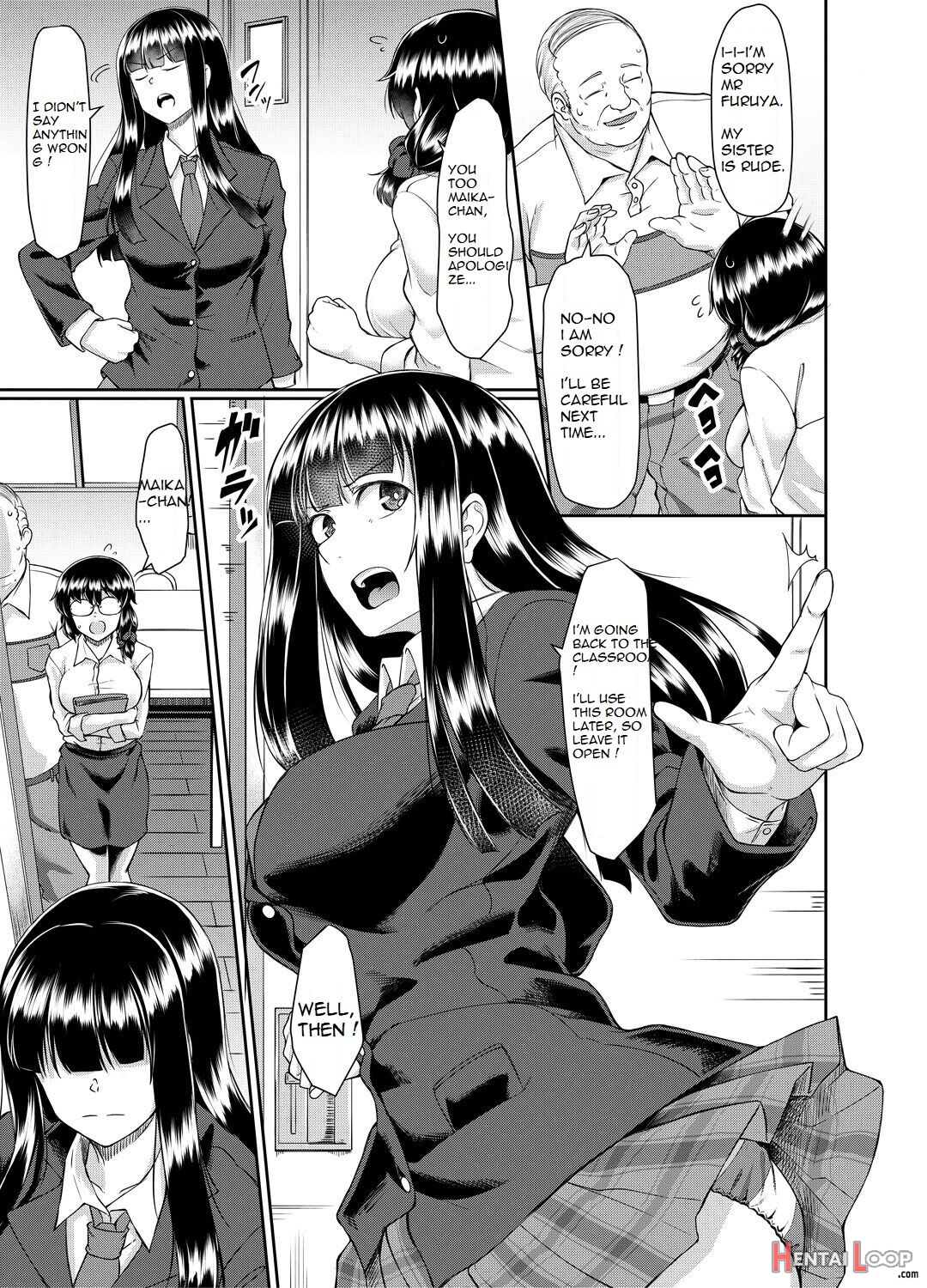 Old Teacher Fuck Aoki's Sisters page 6