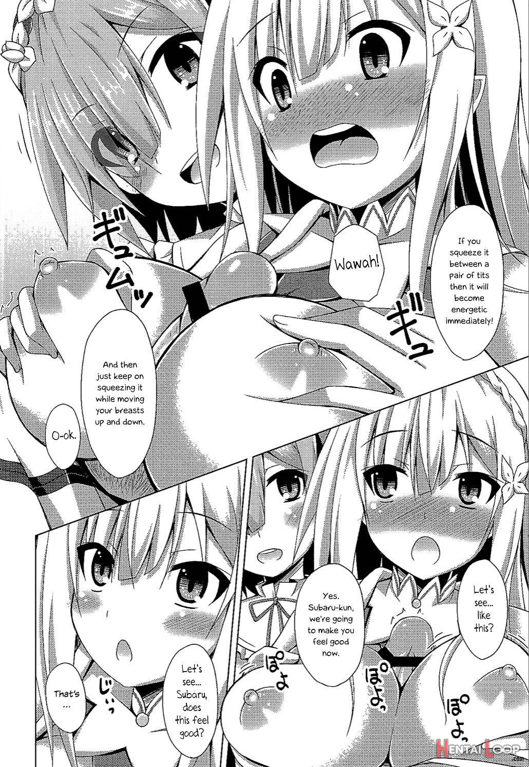 Oshiete Rem Sensei – Emilia-tan To Manabu Hajimete No Sex page 13