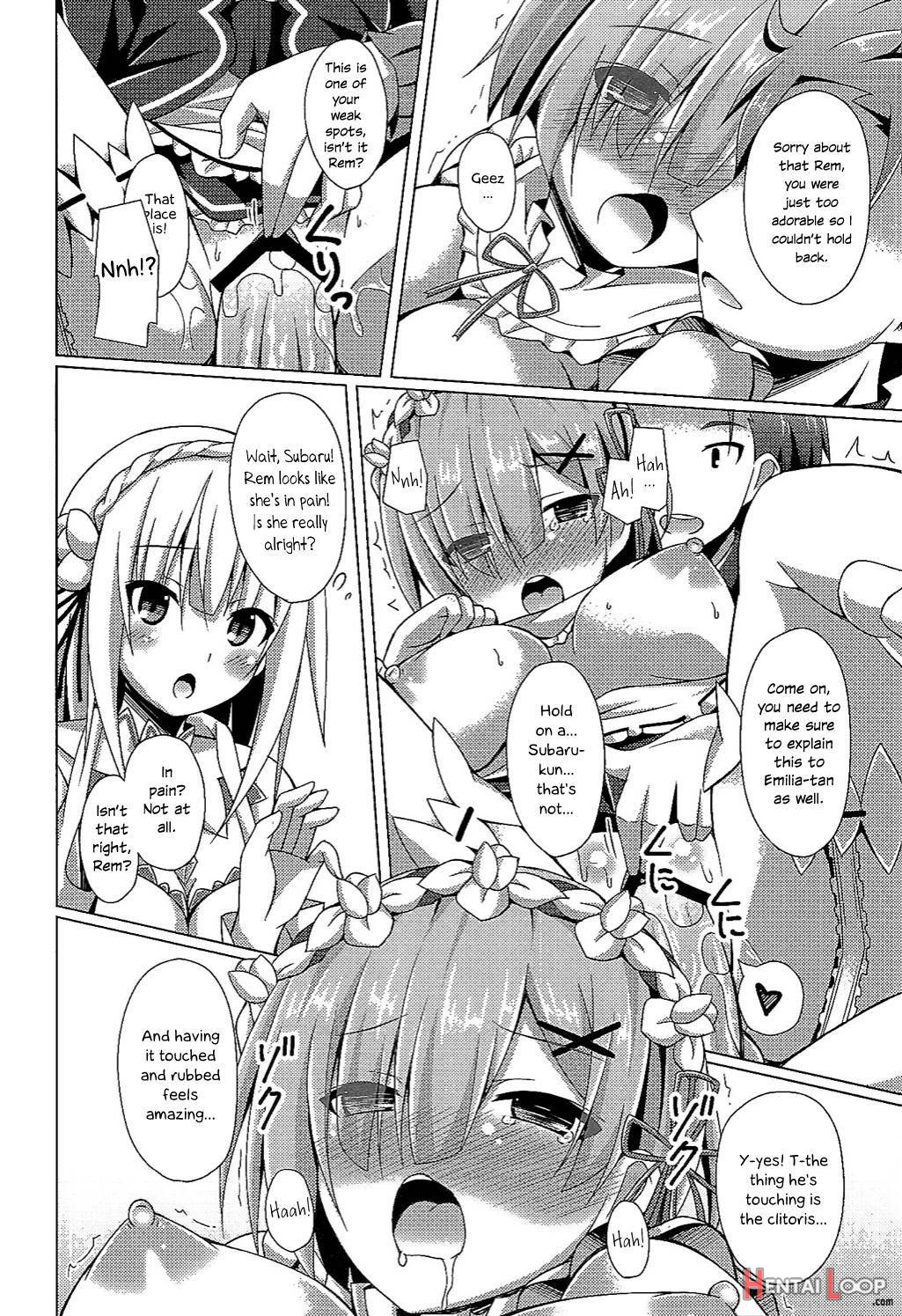 Oshiete Rem Sensei – Emilia-tan To Manabu Hajimete No Sex page 9