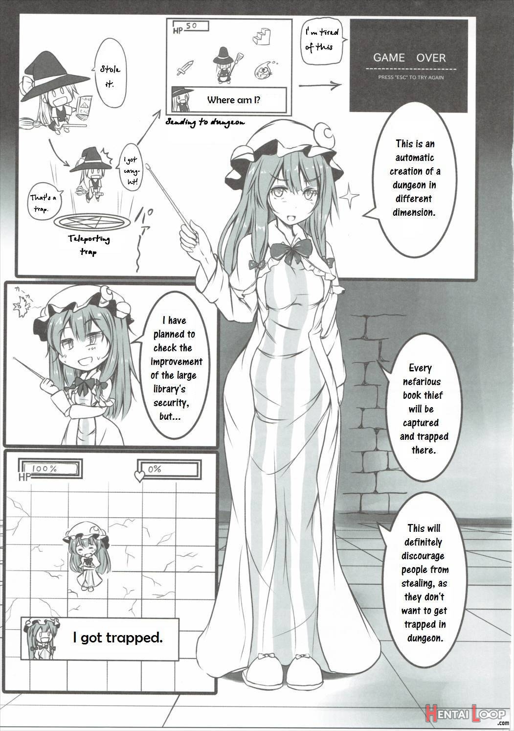 Patchouli Ga Ero Dungeon De Hidoi Me Ni Au Hon page 2