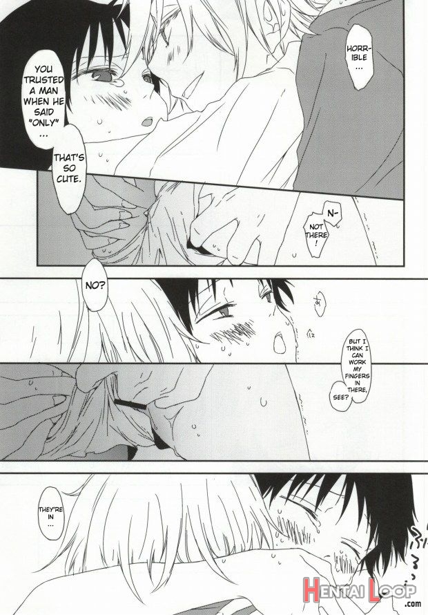 Please Let Me Grope Shinji-kun's Tits. page 10