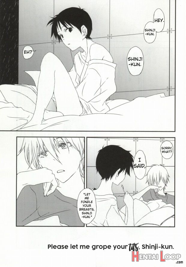 Please Let Me Grope Shinji-kun's Tits. page 2