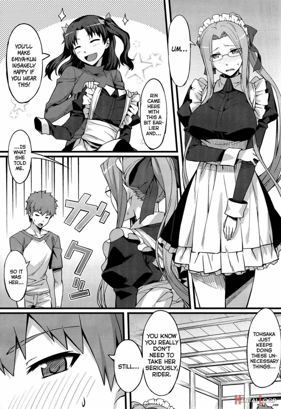 Rider-san To Maid Fuku. page 3