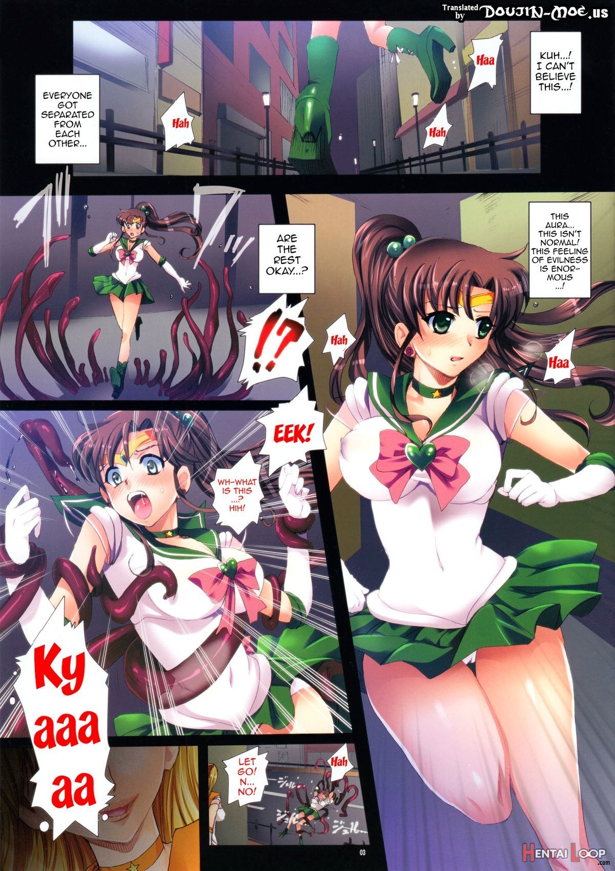 Sailor Scouts And The Brainwashing Tentacle page 3