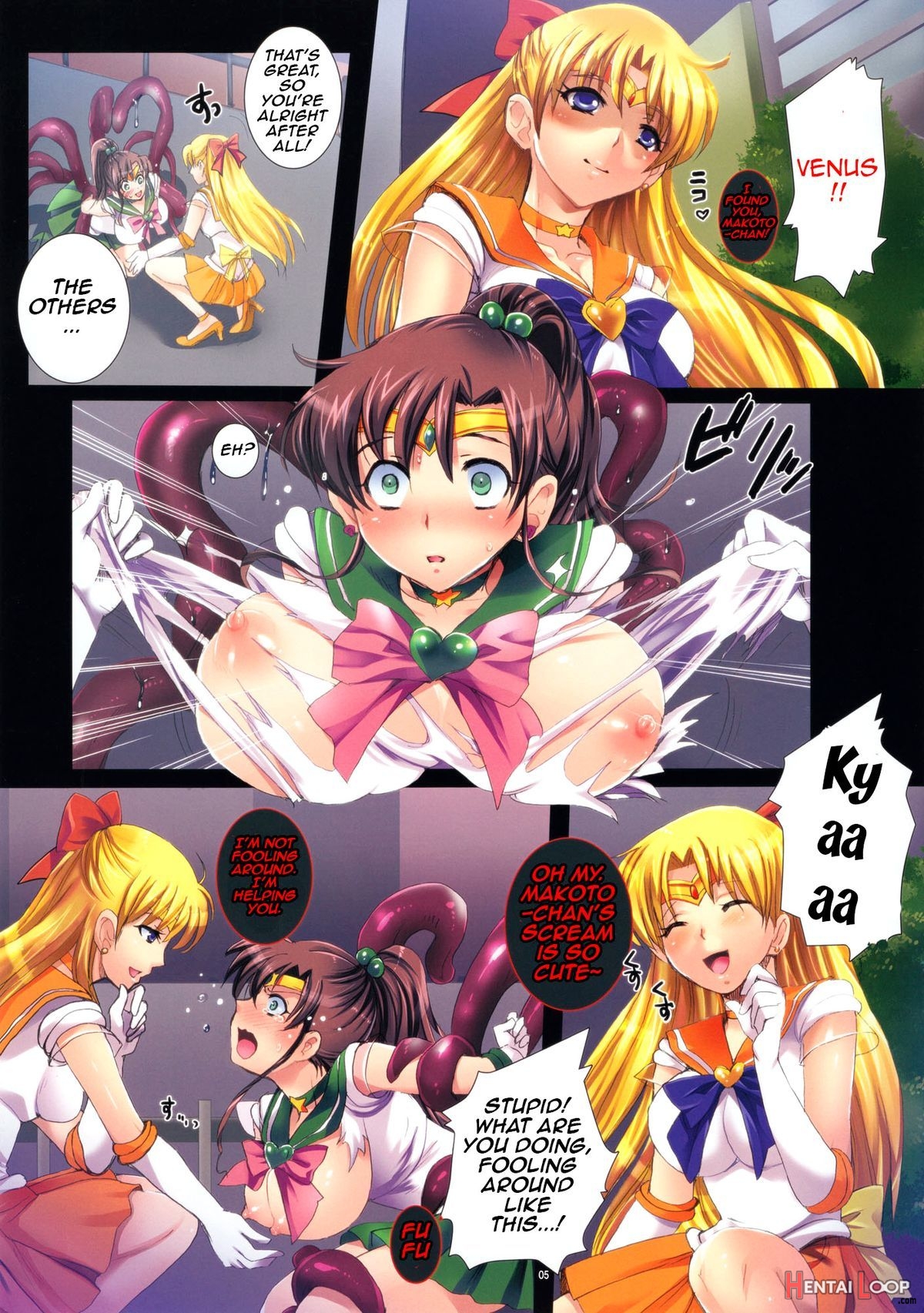 Sailor Scouts And The Brainwashing Tentacle page 5