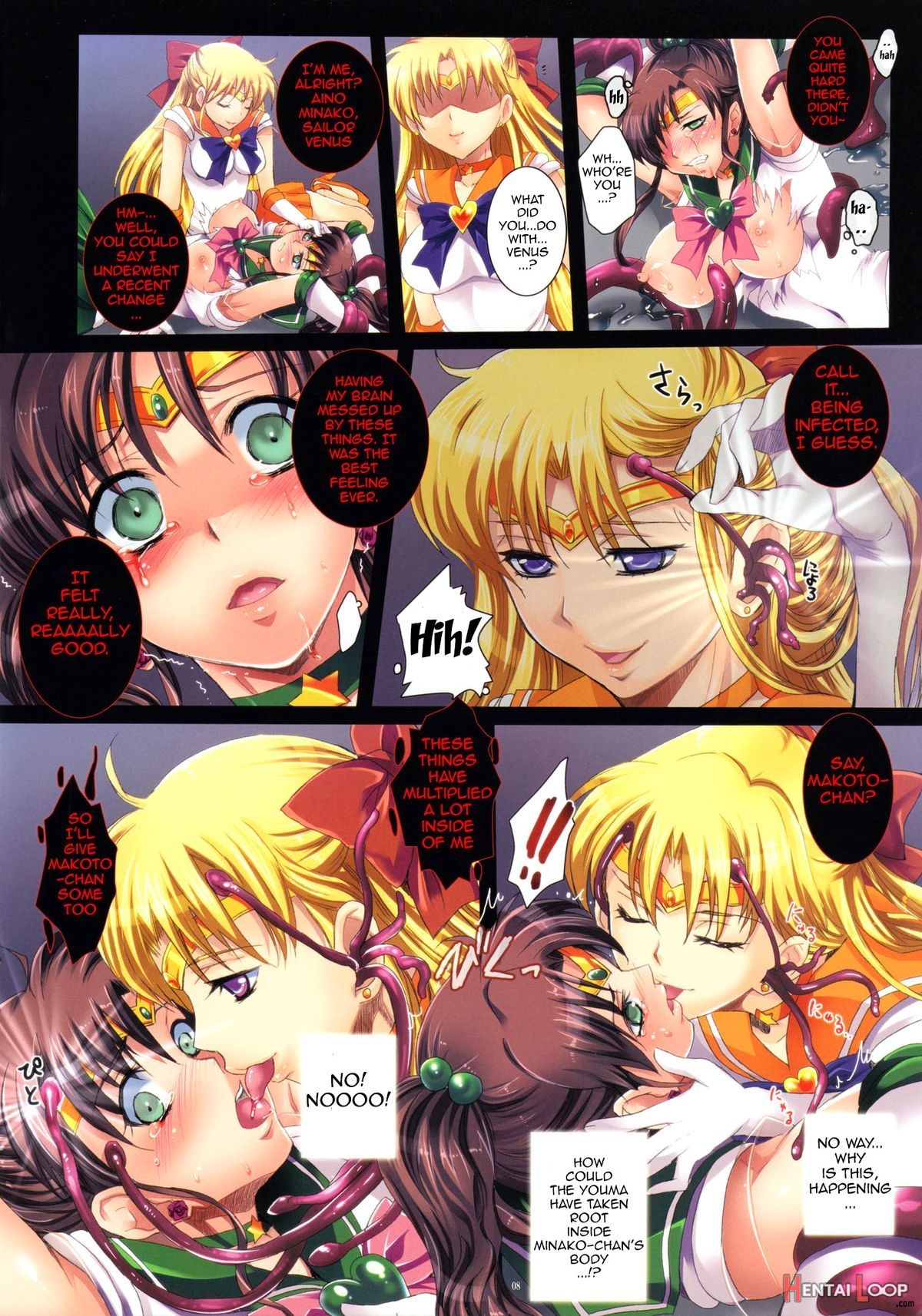 Sailor Scouts And The Brainwashing Tentacle page 8