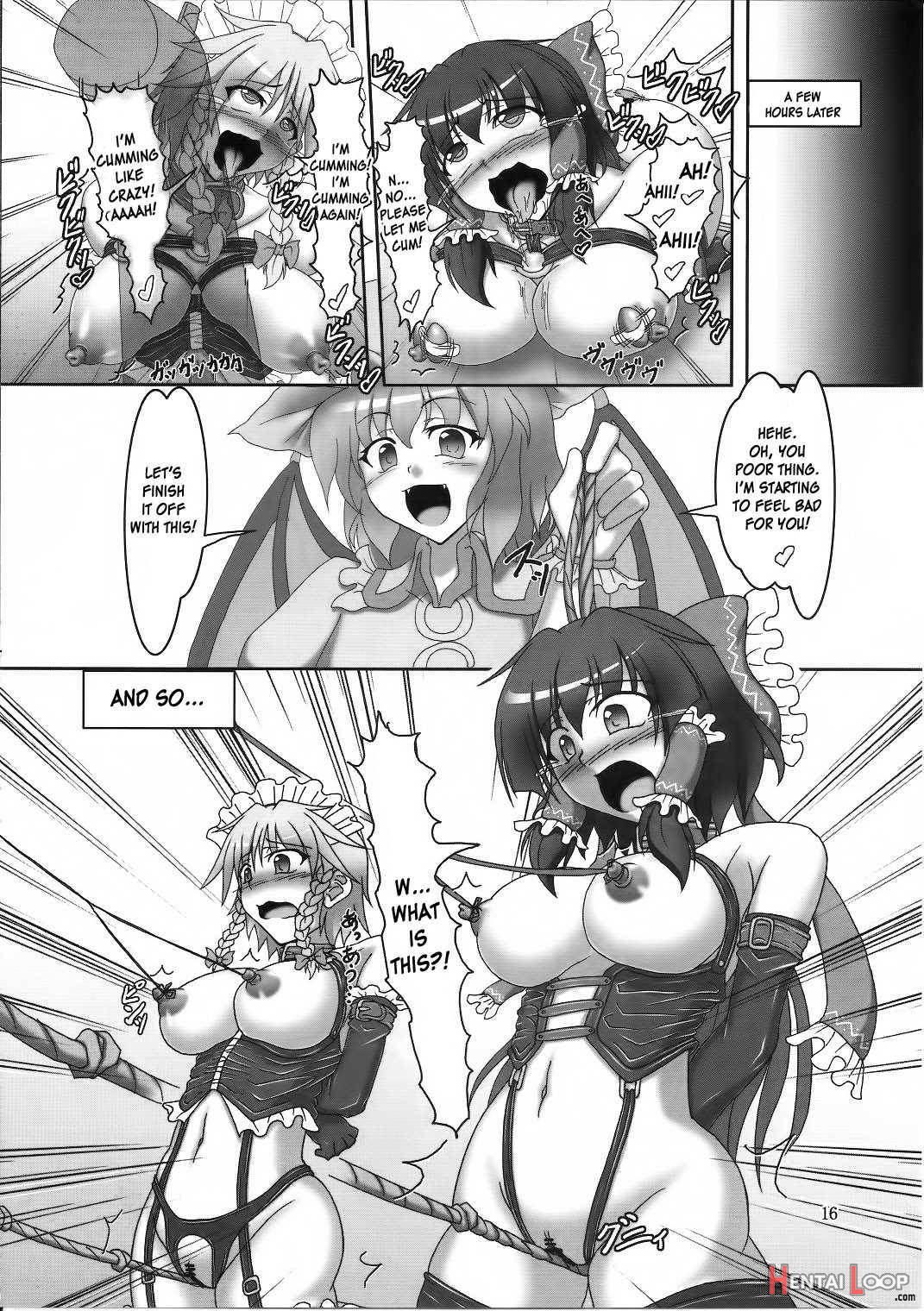 Sakuya To Reimu No Bondeji De Ikou!! page 14