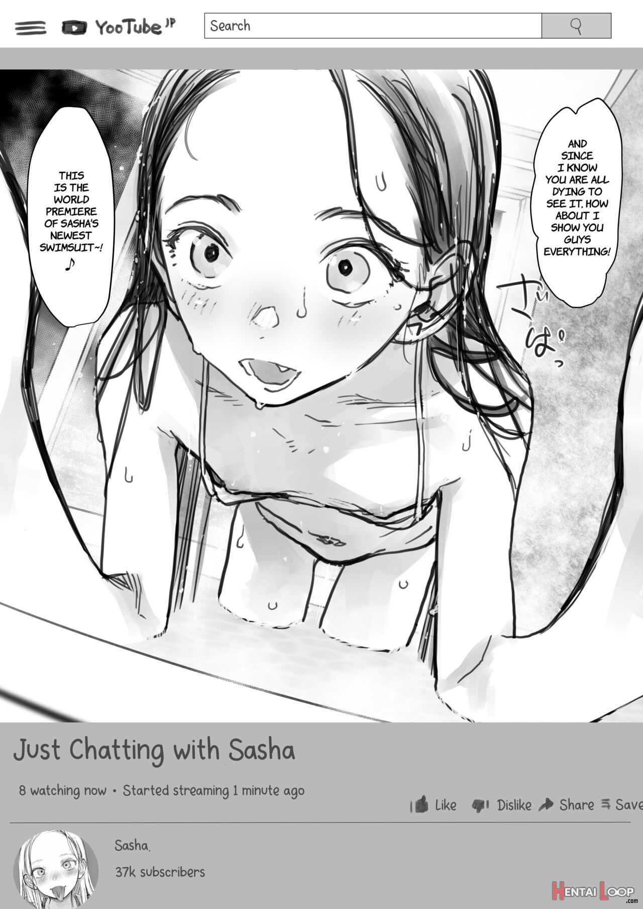 Sasha-chan No Yootube Haishin 3 page 3