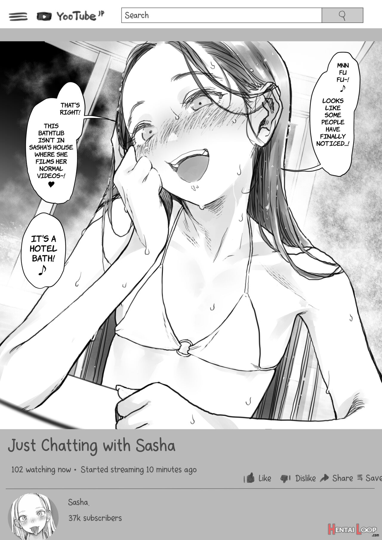 Sasha-chan No Yootube Haishin 3 page 38