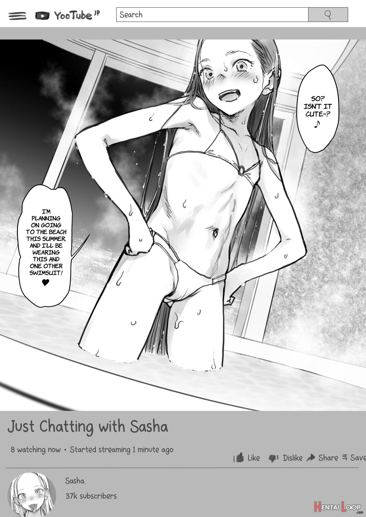 Sasha-chan No Yootube Haishin 3 page 4