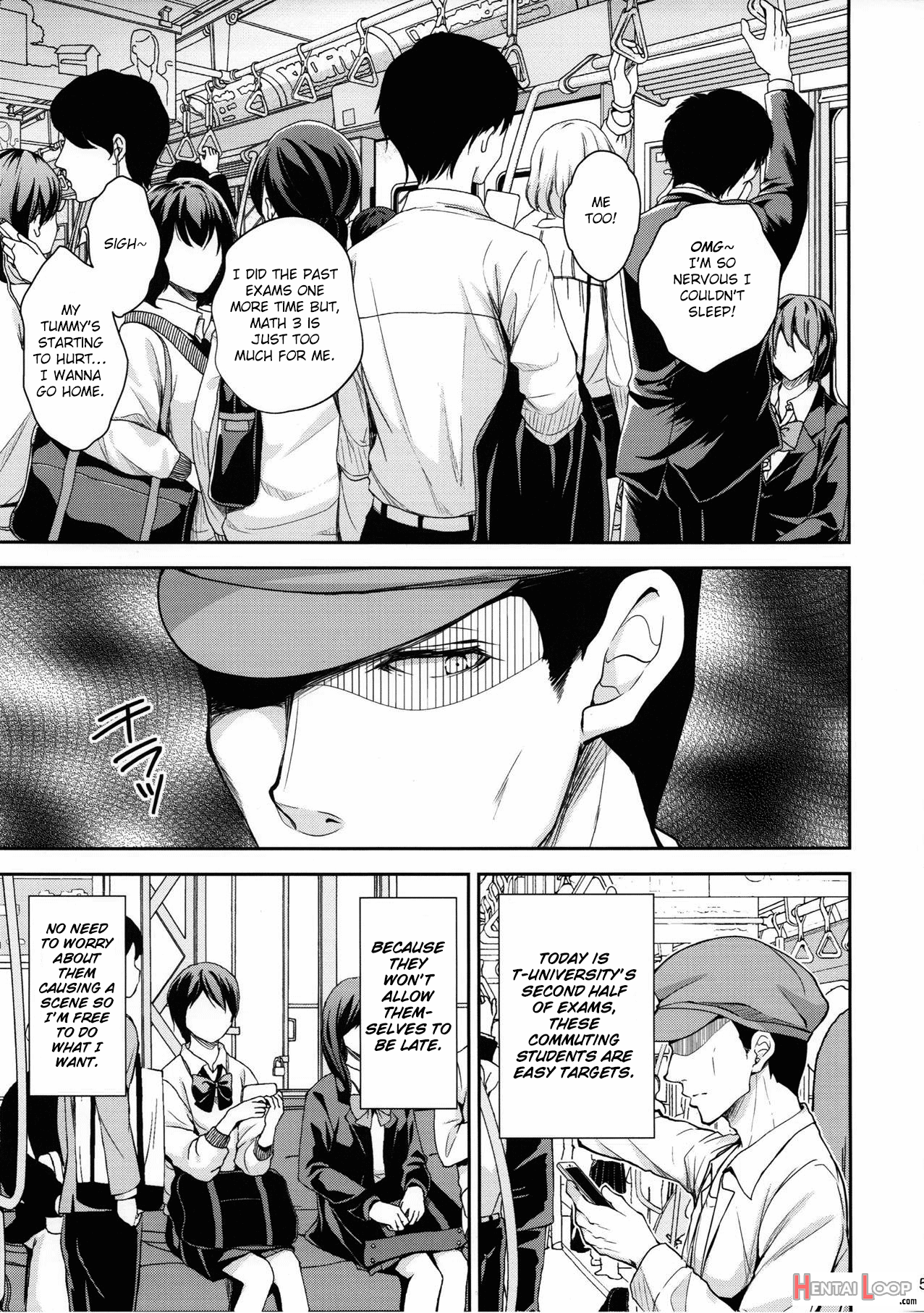 Shameless Train Molester 2 ~pursued Examinee~ page 4