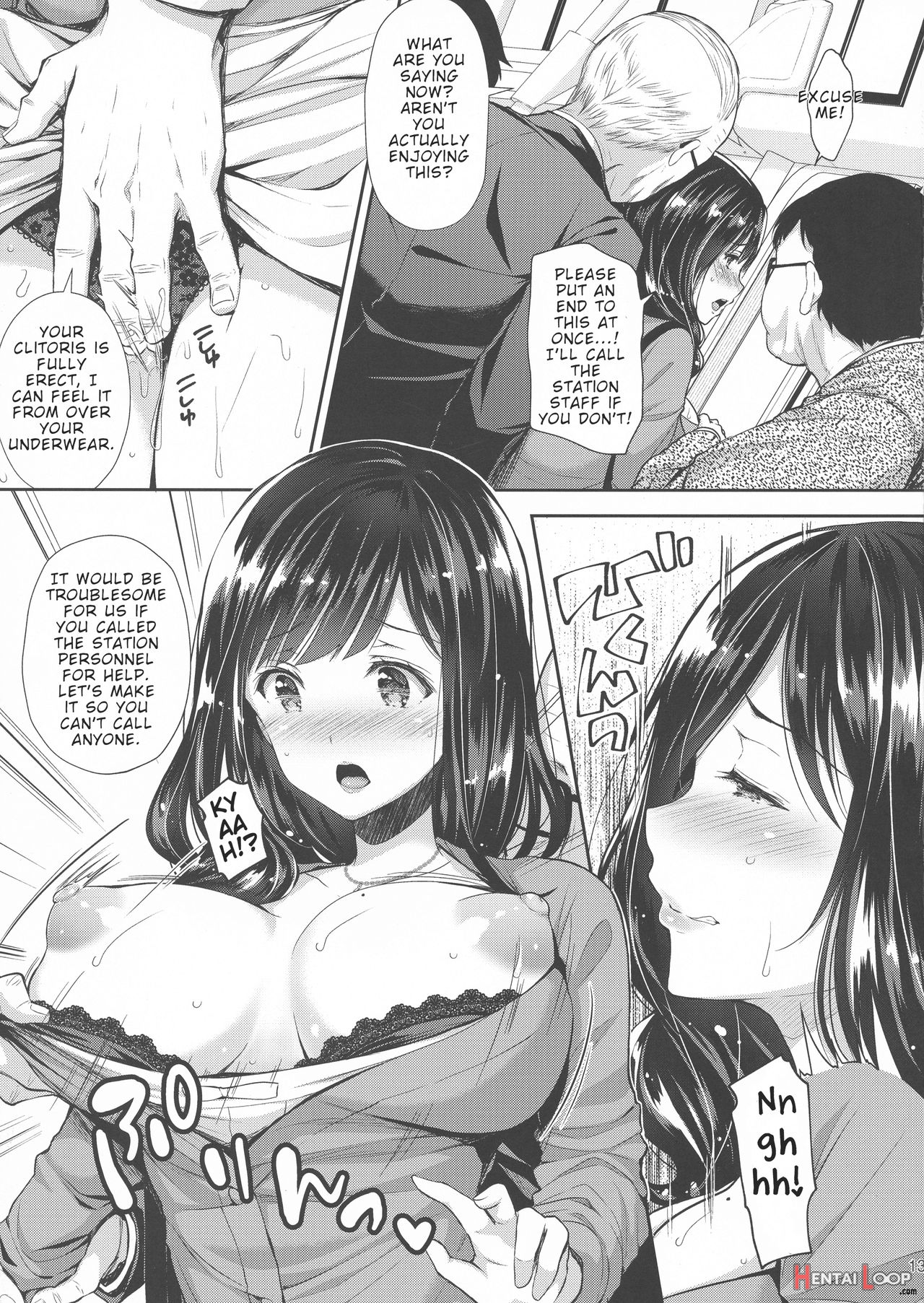 Shameless Train Molester 3 ~ Forcing A Married Woman To Breastfeed In The Train ~ page 13