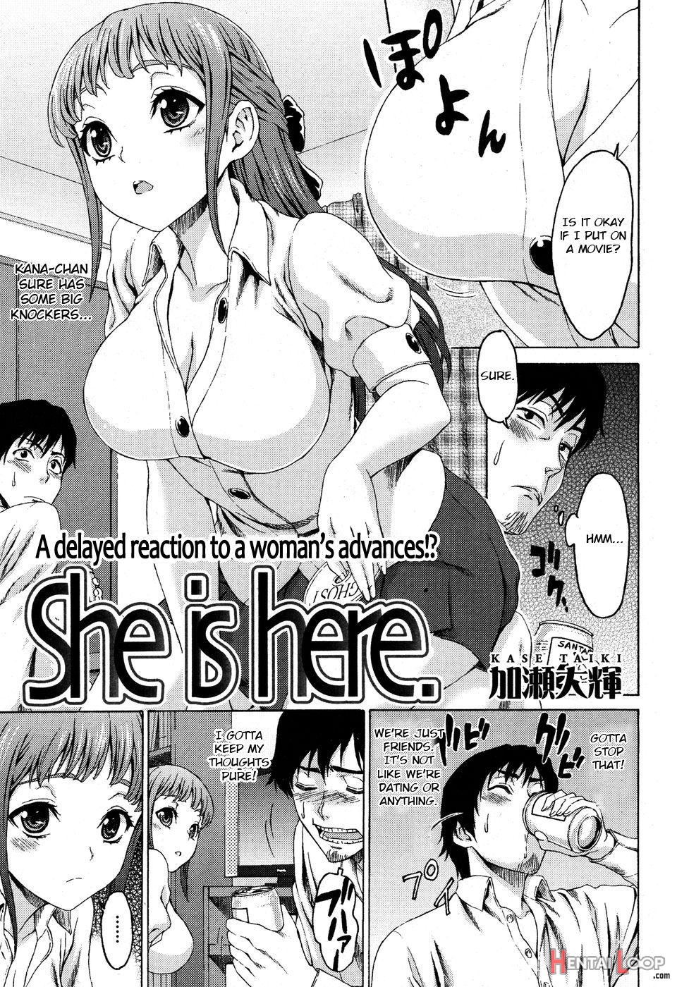 She Is Here. page 1