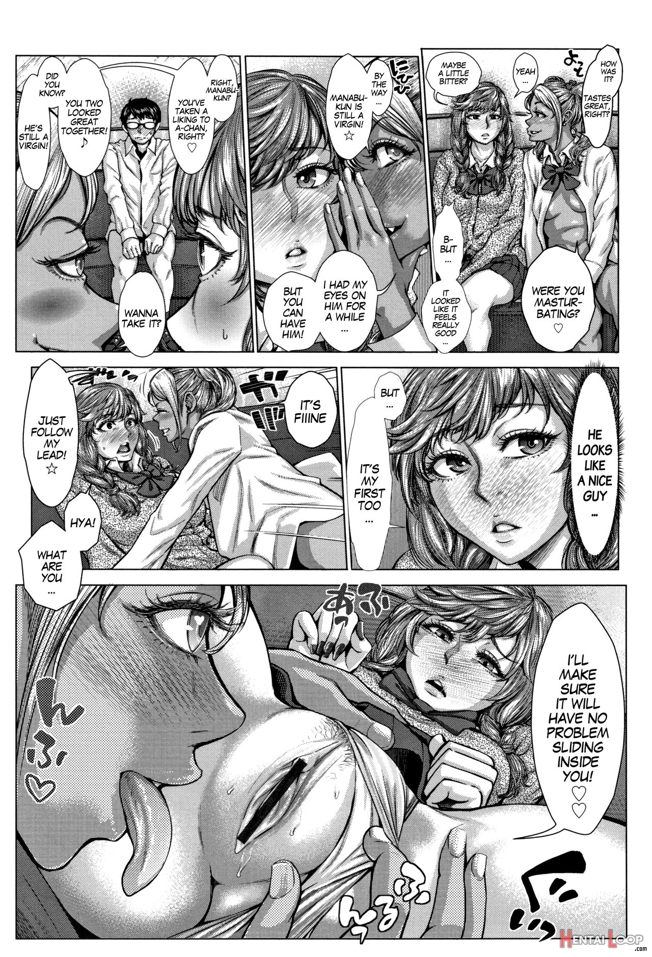 Shirogyaru A-ko To Kurogyaru B-ko No Bicchi Nyuumon page 17