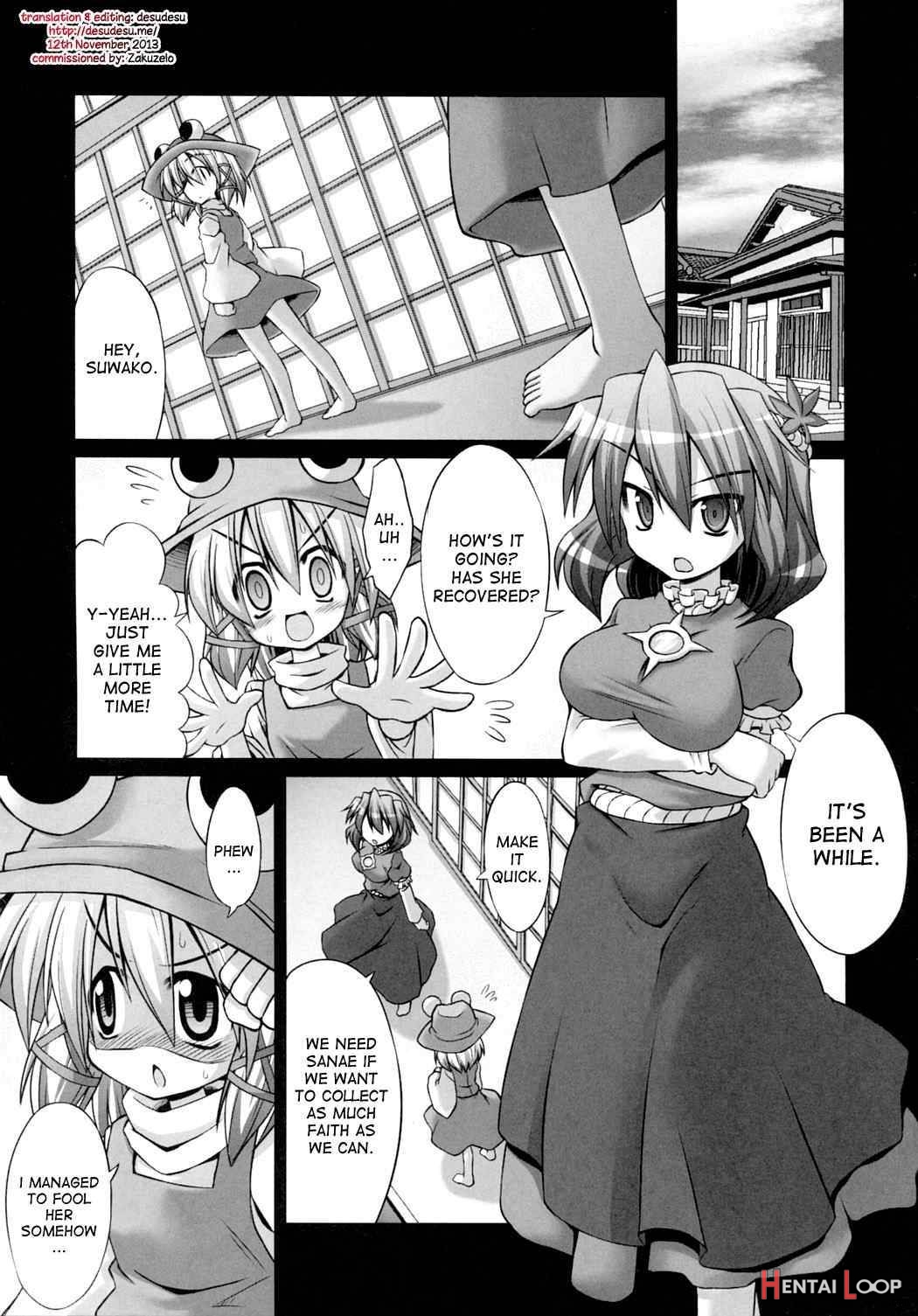 Shokushu Naedoko Ni Natta Sanae-san Ga Suwako O Yokubou No Mama Musaboru Moriya Jinja page 3