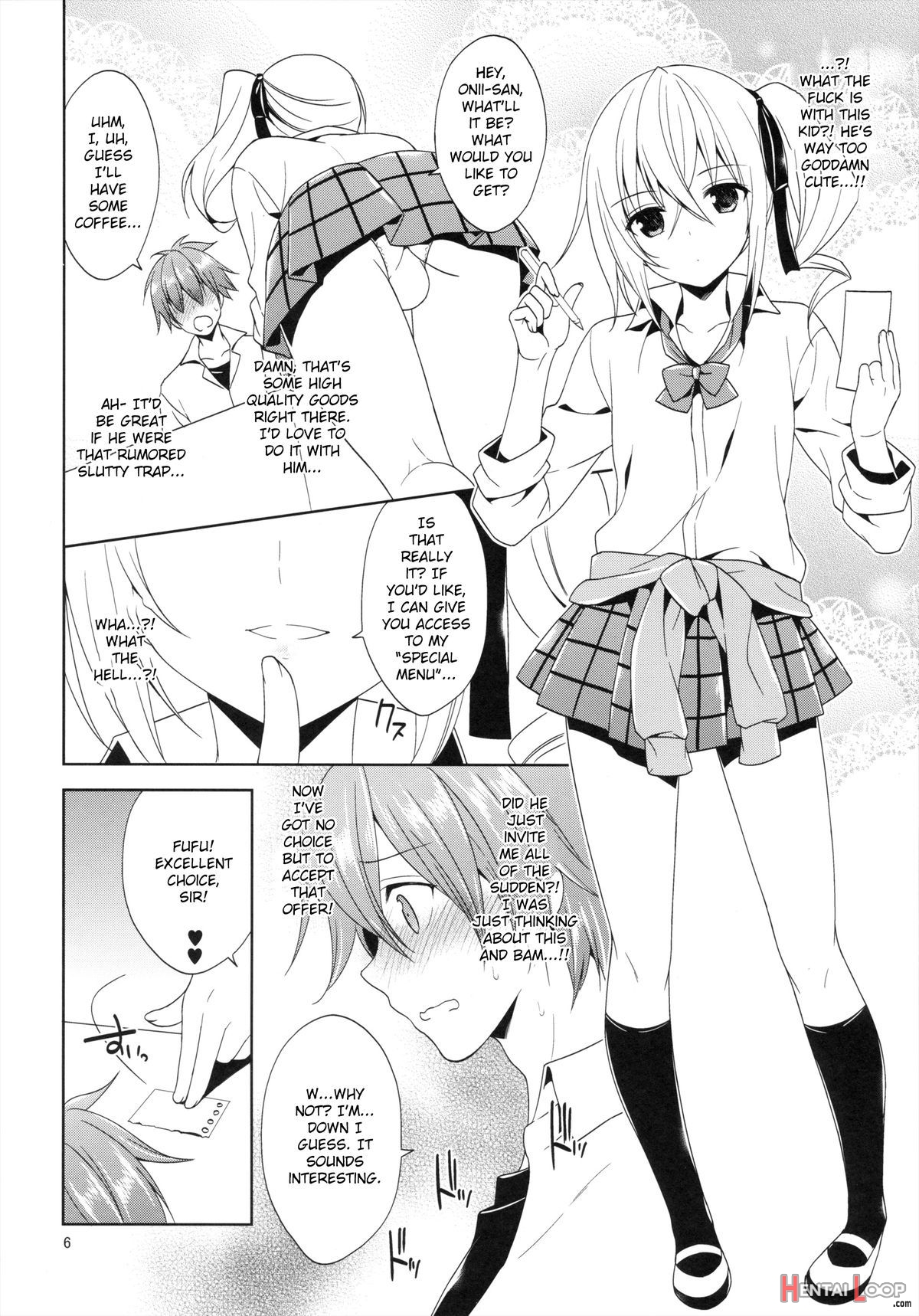 Sono Gakusai, Inran Otokonoko Kyakuhiki Chuui! page 6