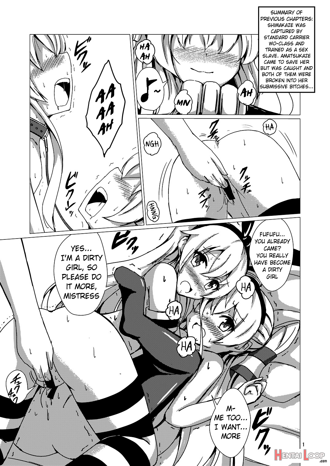 Standard Carrier Wo-class Shimakaze's Yuri Slave Training ~final Chapter~ page 2