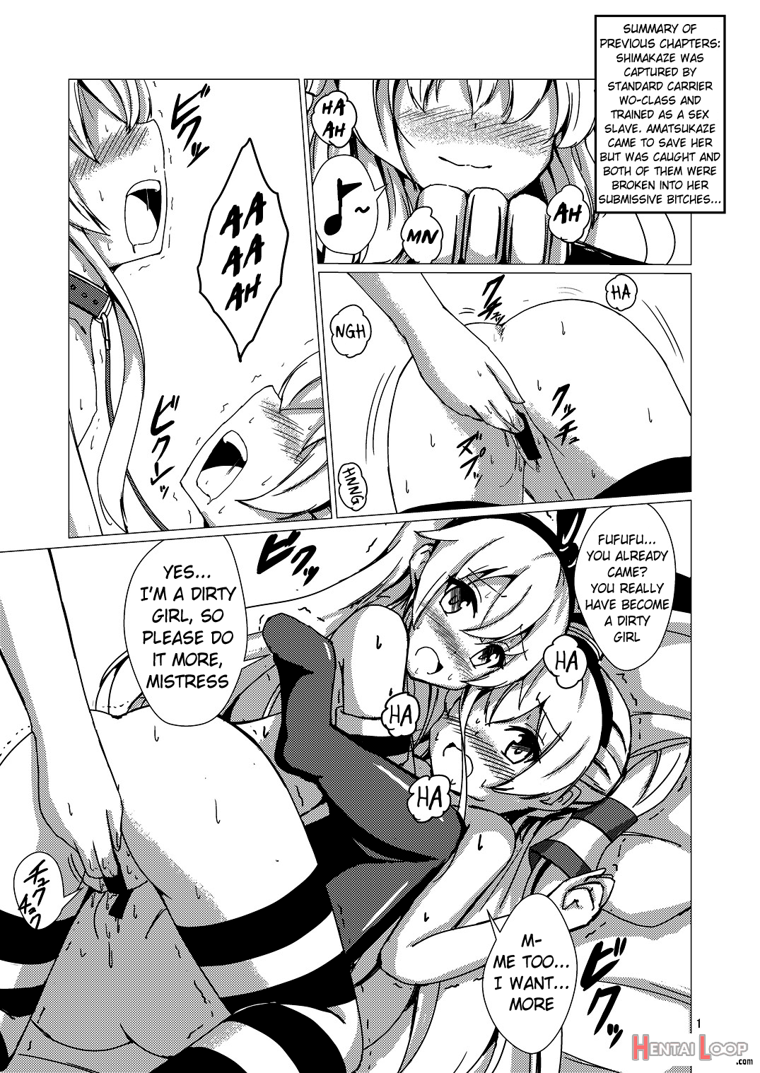 Standard Carrier Wo-class Shimakaze's Yuri Slave Training ~final Chapter~ page 2