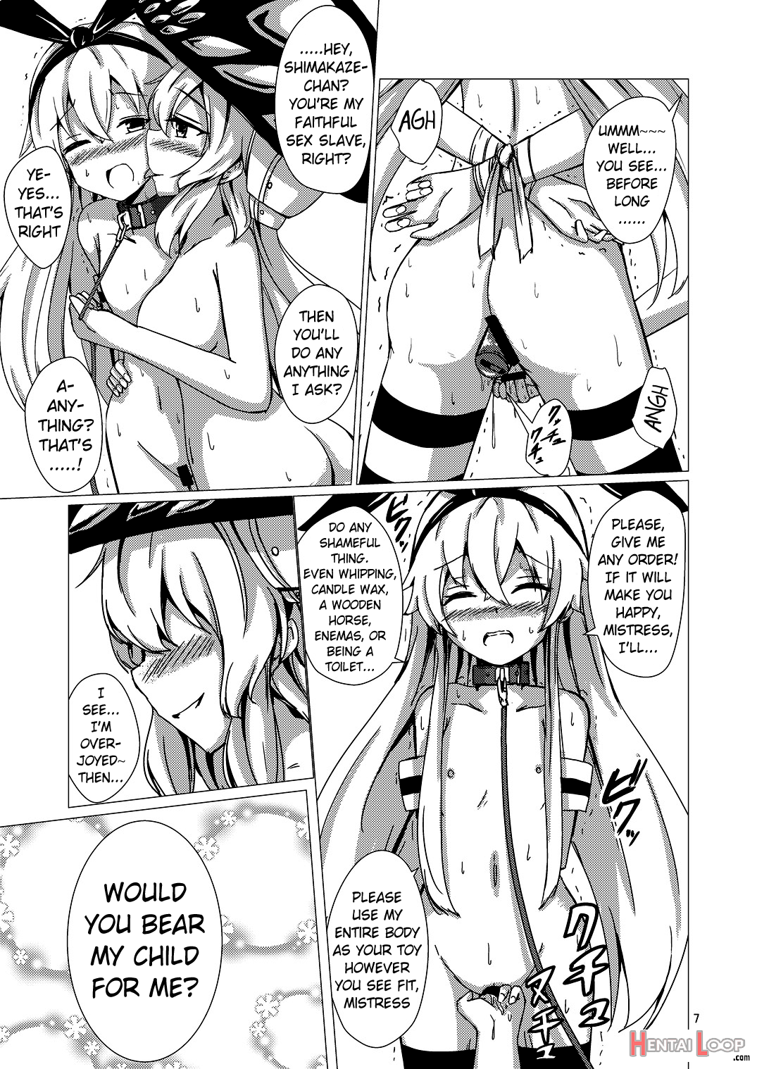 Standard Carrier Wo-class Shimakaze's Yuri Slave Training ~final Chapter~ page 8