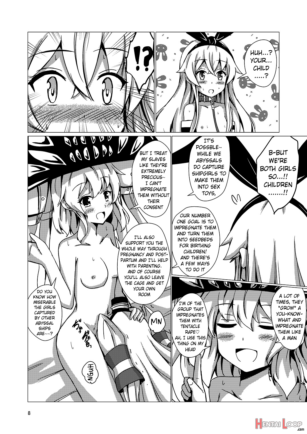 Standard Carrier Wo-class Shimakaze's Yuri Slave Training ~final Chapter~ page 9