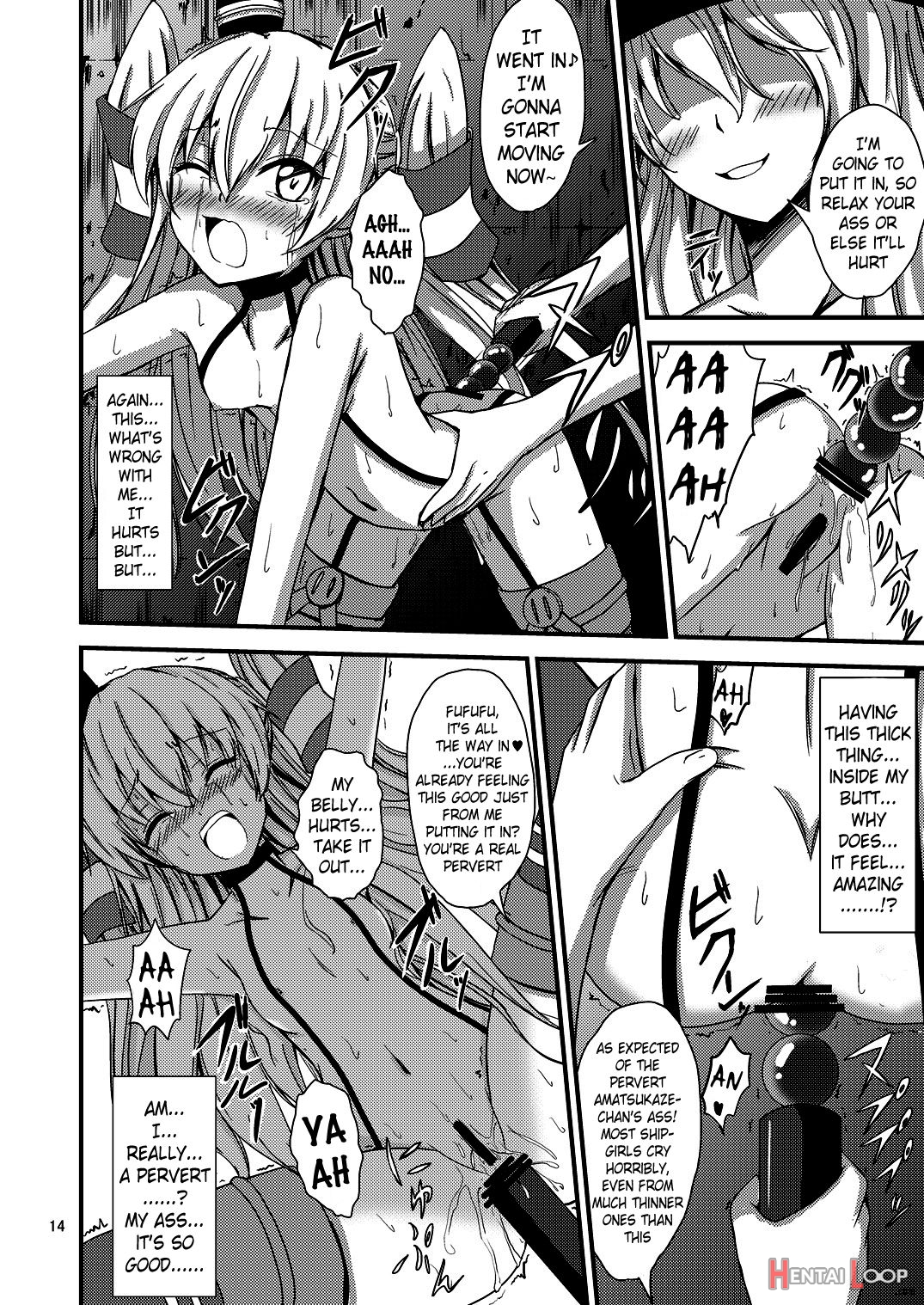 Standard Carrier Wo-class's Amatsukaze Yuri Slave Training ~ass Slave Agreement~ page 15